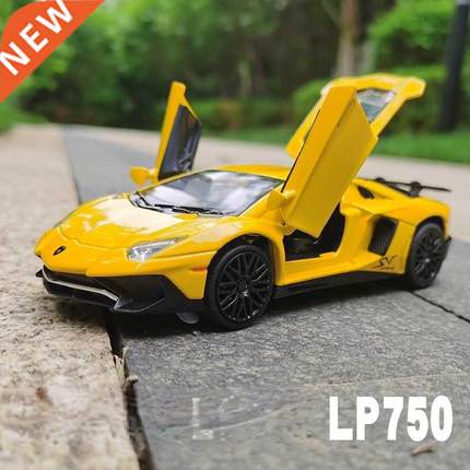 High Simulation 1/32 Lp750 Alloy Car Model Sound Light Pull-