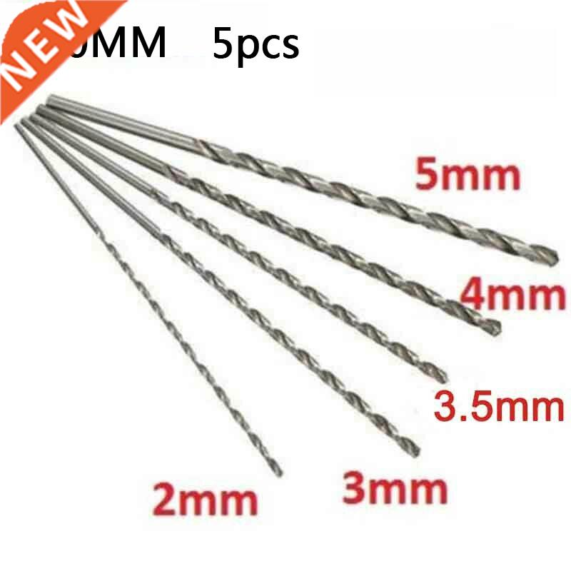 5Pcs Extra Long HSS High Speed Steel Drill Bit Set 2mm/3mm,3