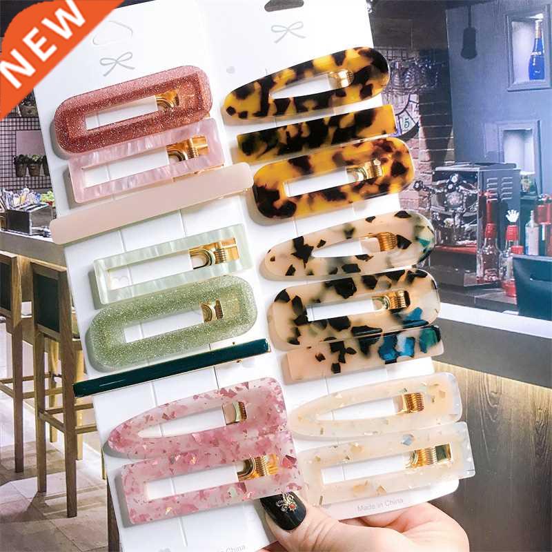 35 Styles 2/3pcs Hair Clip Set Acetate Hairpin Women Hair Ac