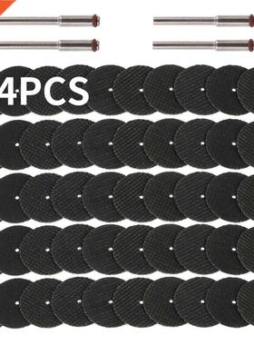 54Pcs Rotary Abrasive Cutting Disc 32mm With Mandrels Grindi