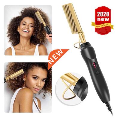 Multi-fonctionnel chauffage cheveux peigne droit humide et s
