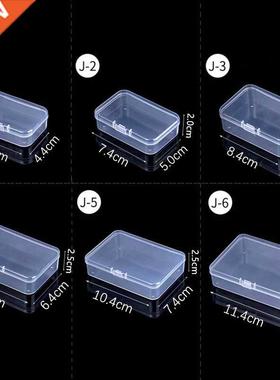 Mini Boxes Rectangle Clear Plastic Jewelry Storage Case Cont