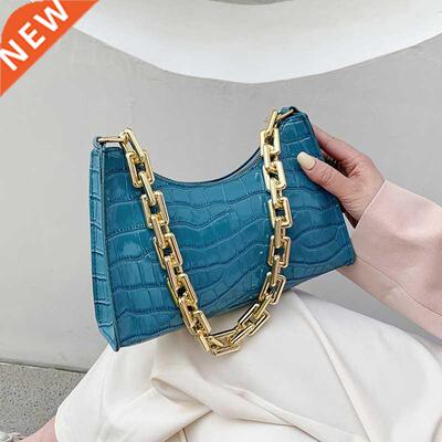 Crocodile Pattern Zipper Handbags New Fashion Texture Emboss
