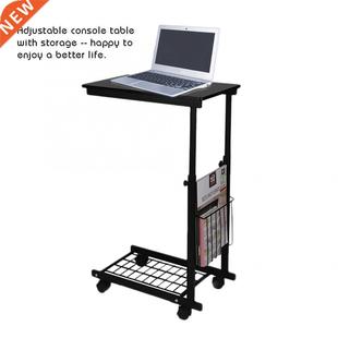 with Detachable Wheels Height Side Desk Sofa Tabl Adjustable