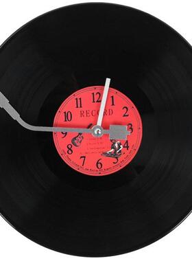 European Retro Nostalgic Ultra-Quiet Clock Vinyl Record Pers