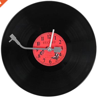 European Retro Nostalgic Ultra-Quiet Clock Vinyl Record Pers