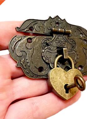 2pcs/set Antique Jewelry Box Gift Box Wooden Wine Cases Hasp