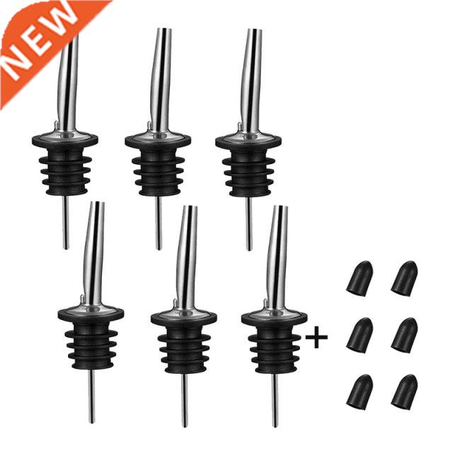 6Pcs Stainless Steel Pourers,Speed Pourer, Liquor Bottle Pou