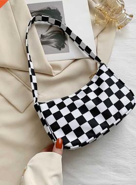 Shopper Bag for Women 2022 nd Plaid Leopard Print Nylon Fema