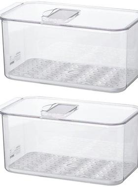 Fridge Storage Containers With Lids Dripping Tray Vegetable