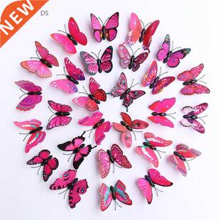cute  random pattern 6 cm D butterfly magnet fridge home