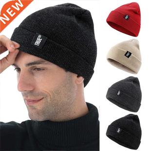 warm woven knit Autumn ski winter hat wool and