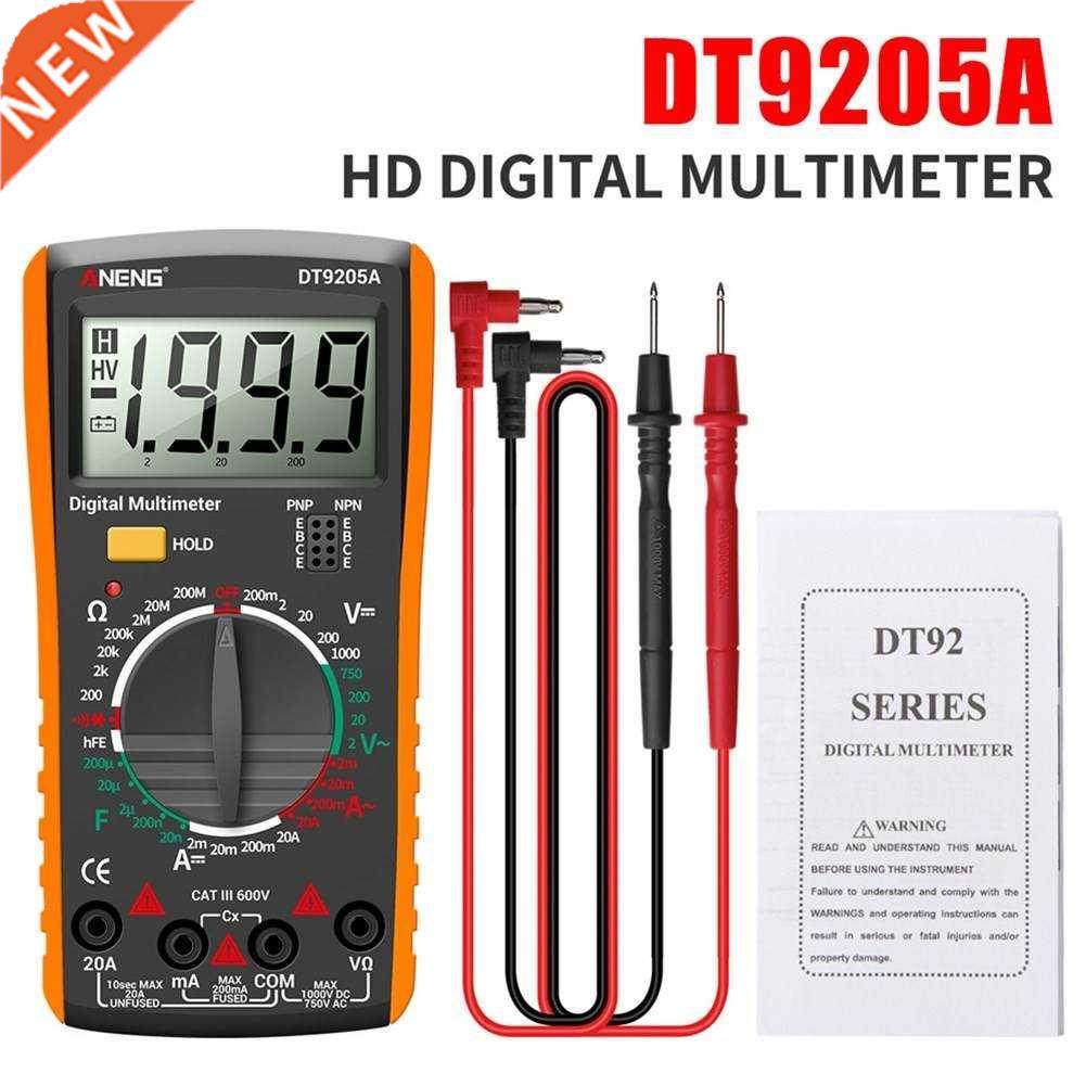 DT9205A LCD Digital Multimeter Portable AC DC Volt Voltmeter