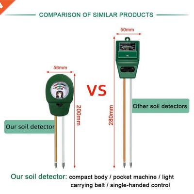 2022 New Soil Moisture Meter 3-in-1 Soil PH Fertility Meter