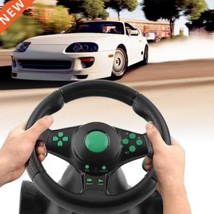 4 in 1 Gaming Steering Wheel with Pedals 180 Degree Rotation