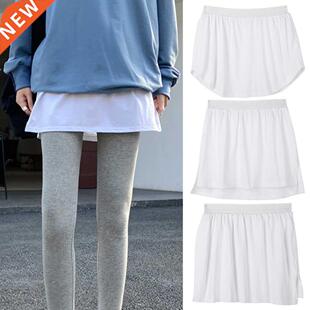 1Pcs Adjustale Layering Fake Top Lower Sweep Half-Length Sp