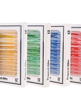 48pcs/set Kids Plastic Prepared Microscope Slides Biological