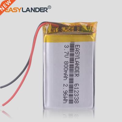 CE ROHS Lithium Polymer 3.7V 800mAh 612338 Li-Po Li ion Rech