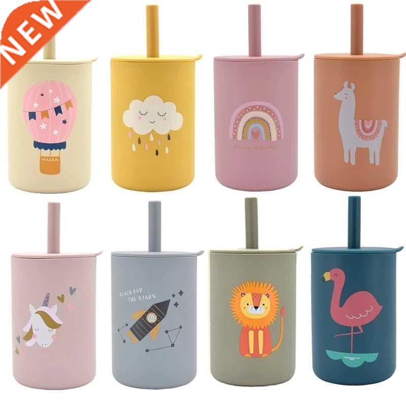 Baby Silicone Sippy Cups BPA-Free Portable Storage Snack Con