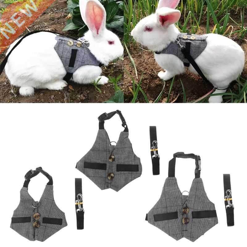 Multipurpose Rabbit Harness Small Pet Leash Chinchillas Vest