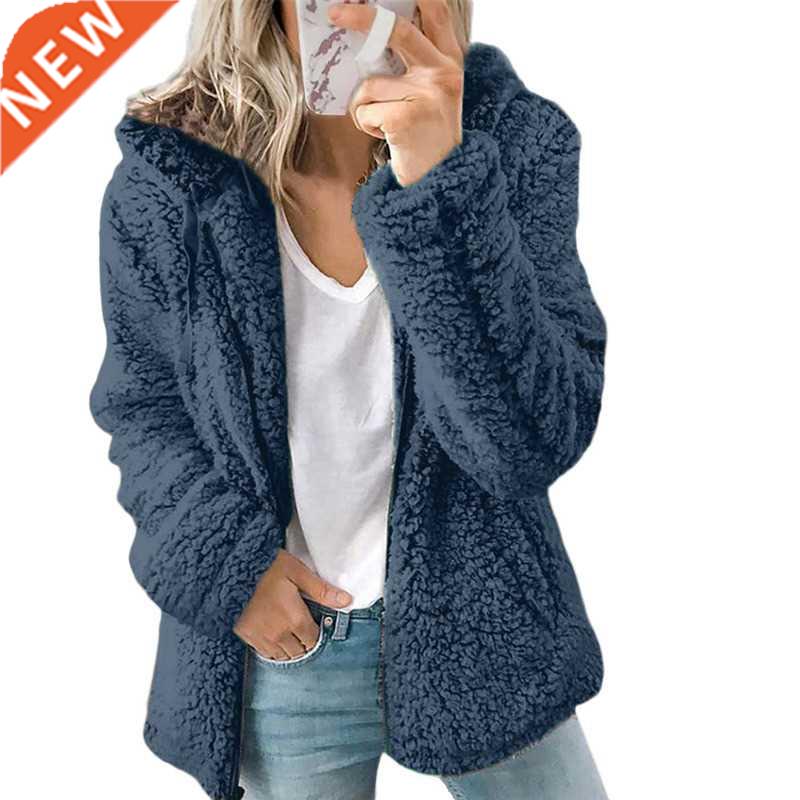 2022 Women Autumn Winter Jacket Female Coat Causal Soft Hood