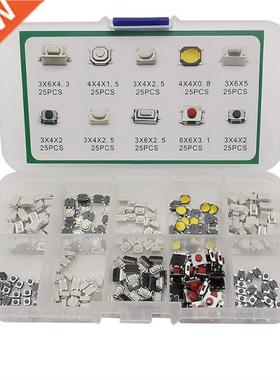 250Pcs/Box 10 Types SMD Micro Switch Key Touch Tactile Push
