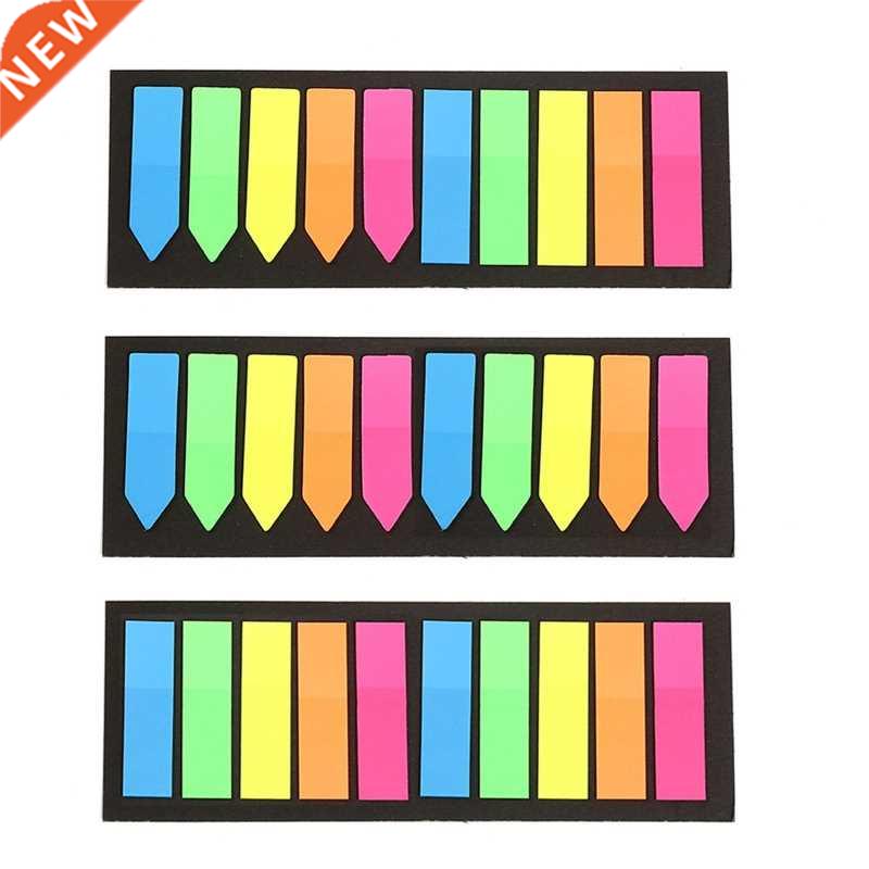 1 Set Index Tab Fluorescence Self Adhesive Memo Pad Sticky N