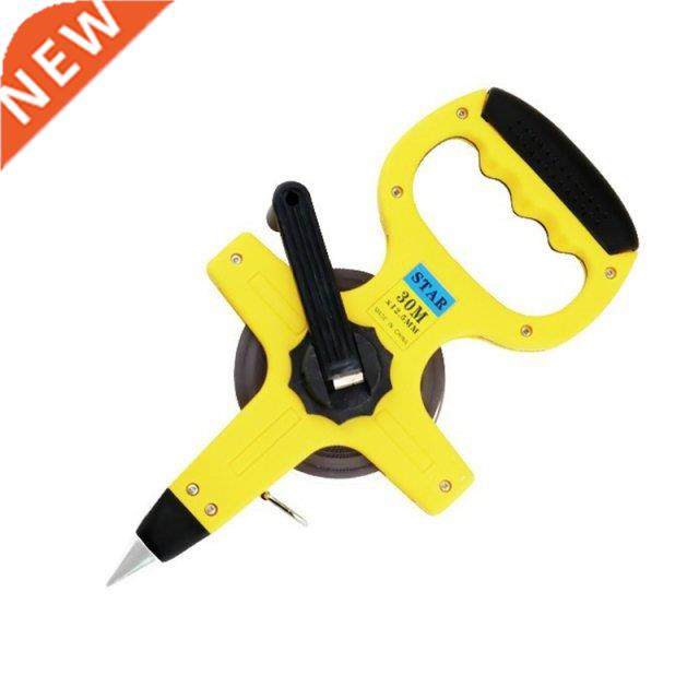 open reel long tape with abs plastic yellow case steel tape
