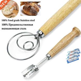 Dough Artisan Bread Scoring Danish Whisk Lame Stainless Tool
