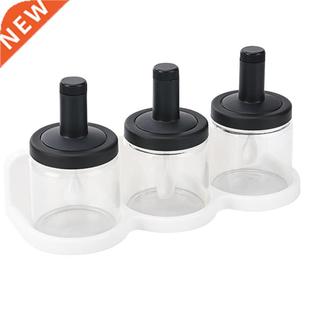 Seasoning For BBQ Set Jar Cruet Glass Spices Jars Kitchen