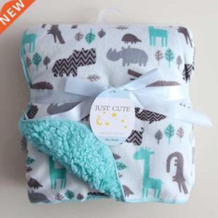 Baby Blankets New Thicken Double Layer Coral Fleece Infant S