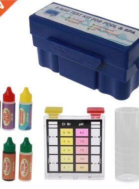 5-Way Test Kit Pool Swimming Pool for Chlorine Ph Bromine Al