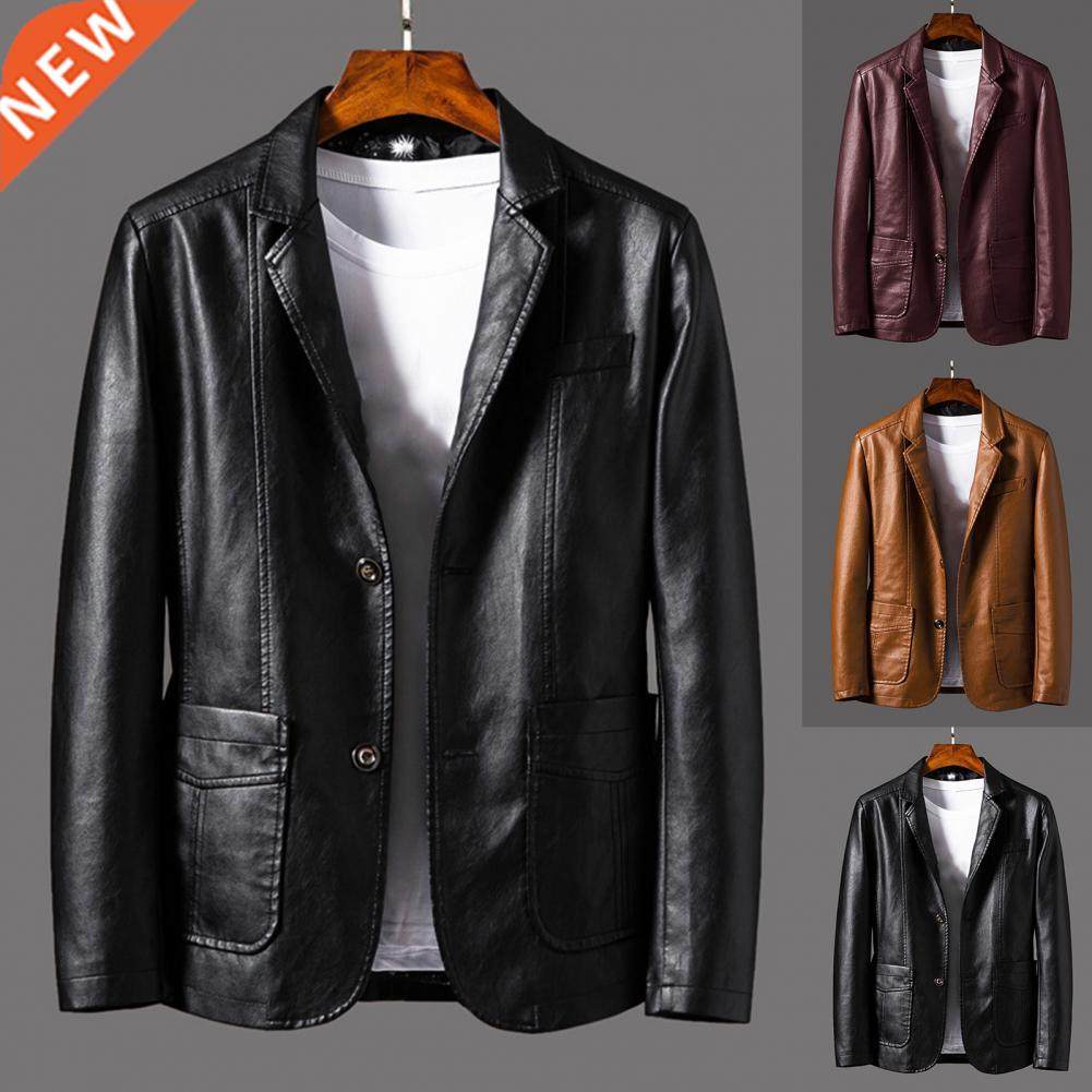 Men's Leather Jackets Spring Autumn New Arrival Mens PU Blaz