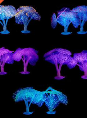 Fluorescent UnderWater Landscape Decor Simulation Coral Arti