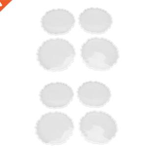8 Pcs Silicone Agate Coaster Resin Casting Making Mold,Coast