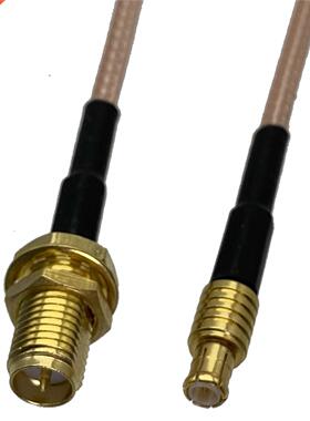 RG16 Cable RP SMA Female Buklhead Plug to MCX Male Plug Con
