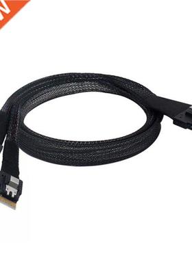 SAS 4.0 SFF-8654 8i 74 Pin to 2 SFF-8654 4i 38 Pin Hard Driv