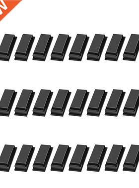 30 pcs. Cable Clips Cable Clamps Black, Desk Cable Holder Se
