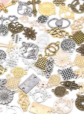 30PCS 10 Color 15-30 Styles Metal Alloy Vintage Mix Plant He