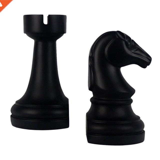 2 Pcs Set Chess Bookends Dividers Boho Office Decor Separato