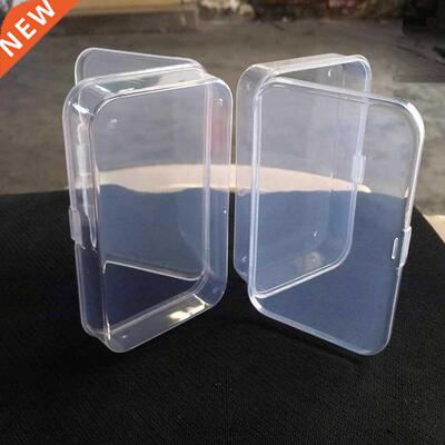 2Pcs Plastic Clear Transparent With Lid Collection Container