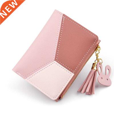 New Arrival Wallet Short Women Wallets Zipper Purse Patchwor
