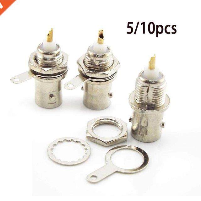 BNC Female Socket Solder Connector Chassis Panel Mount Coaxi