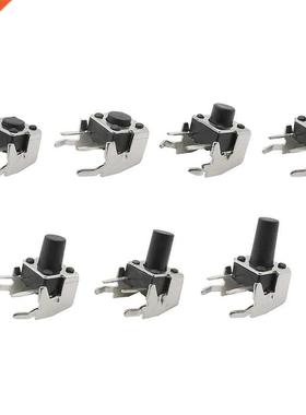 30Pcs/lot 6x6mm Tactile Tact Push Button Switch 4Pin Right A