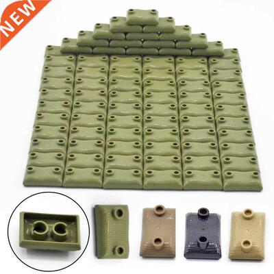 30/50 PCS Military Sandbag DIY Army Scene Parts Compatible W