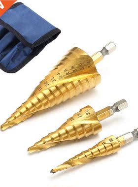 3/4pcs Titanium Drill Bit HSS 4-12 4-20 4-32 Drilling Power