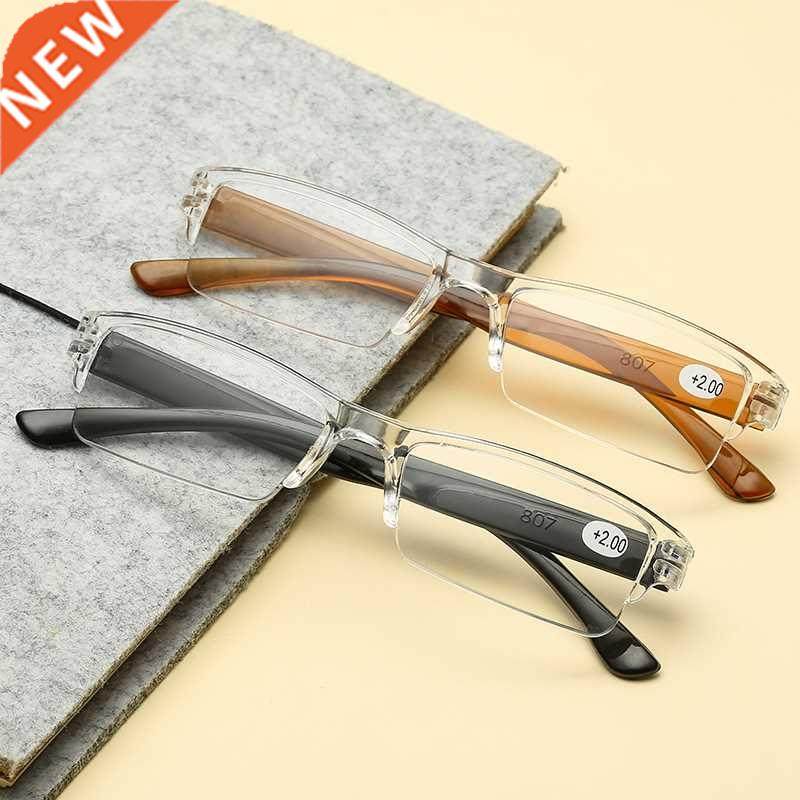 2021 ultralight rimless anti blue light reading glasses radi