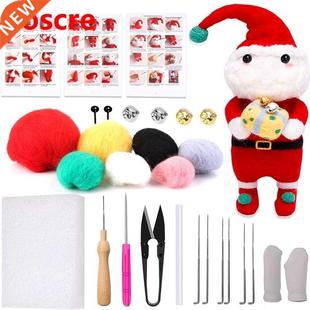 Needle Felt Starter Santa Felting Claus Wool Christmas Kit