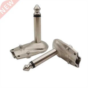 Mono Plug Angle 6.35 Degree Right 6.35mm Pole 5Pcs