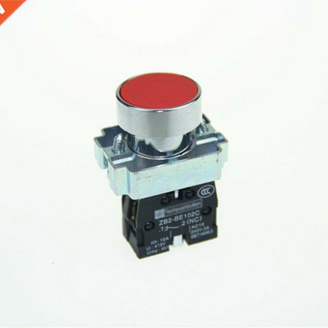 1* Button Switch For Mounting In Control Panels Self Reset B